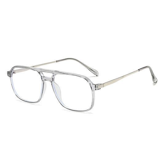 Unisex Techsuit 83092 Computerbril, Anti-Blauw Licht, Transparant Zilver