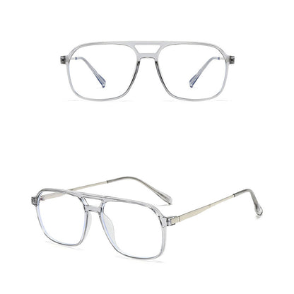 Unisex Techsuit 83092 Computerbril, Anti-Blauw Licht, Transparant Zilver