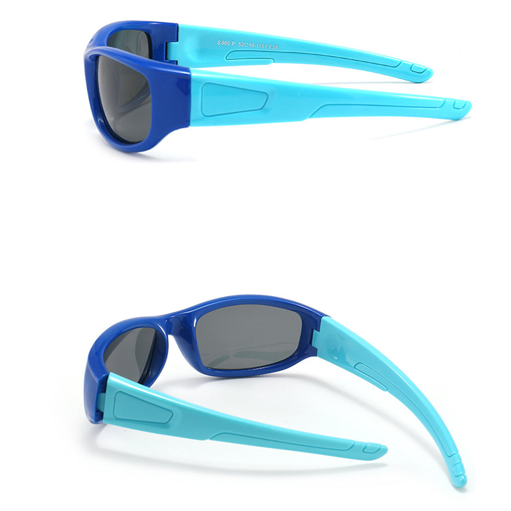 Sportzonnebril voor kinderen Techsuit 800-C42, gepolariseerd, roze paars