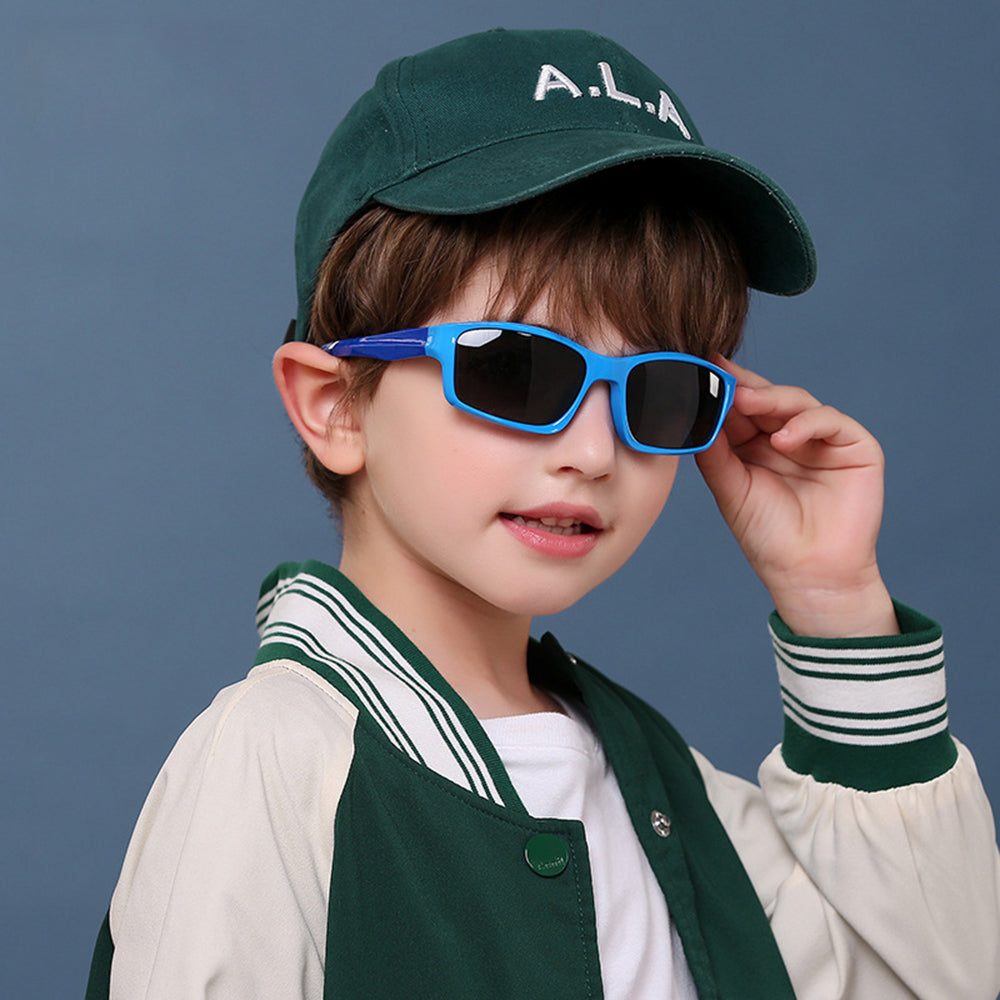 Techsuit 8202-C21 Kids' Sport Sunglasses, Polarized, Navy Pink