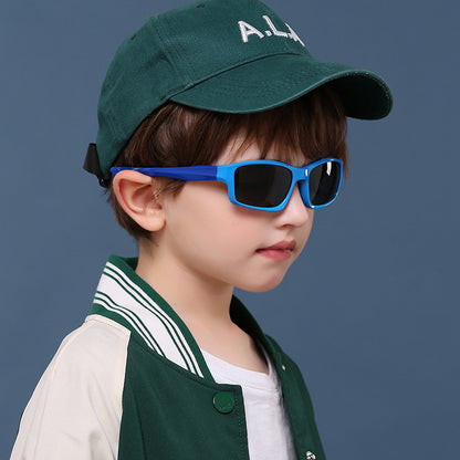 Sportzonnebril Kinderen Techsuit 8202-C30, Gepolariseerd, Rood Roze