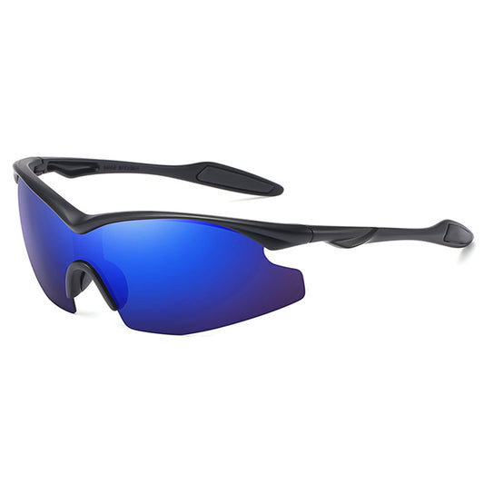 Lunettes de Cyclisme Unisex Techsuit 1806, Protection UV, Noir Bleu Violet