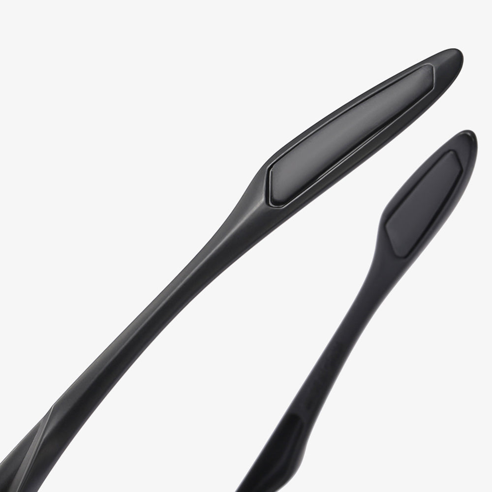Lunettes de Cyclisme Unisex Techsuit 1806, Protection UV, Noir Orange Jaune