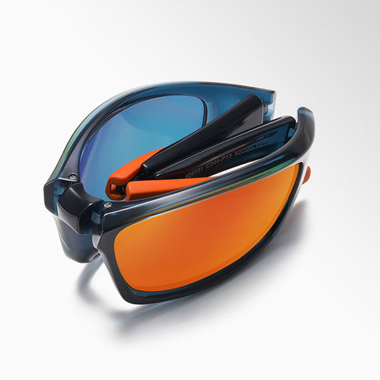 Unisex Fietsbril Techsuit 24101, Gepolariseerd, Zwart
