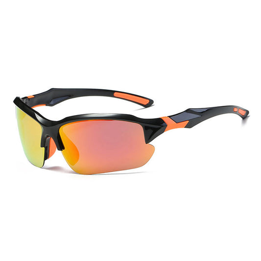 Unisex Fietsbril Techsuit 9301, UV-bescherming, Zwart Oranje