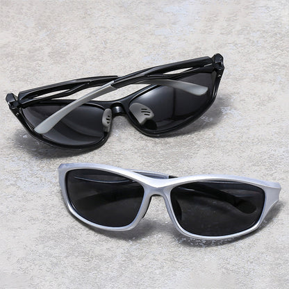 Unisex Fietsbril Techsuit 9309, Gepolariseerd, Zwart Geel
