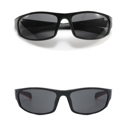 Unisex Fahrradbrille Techsuit 9937, Schwarz Gelb