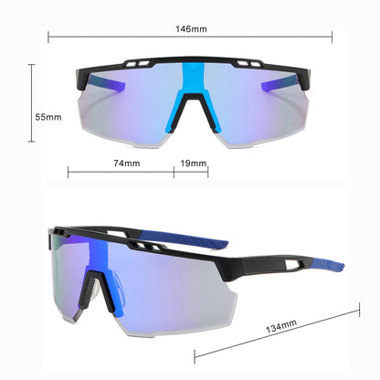 Lunettes de Cyclisme Unisex Techsuit 9963, Noires