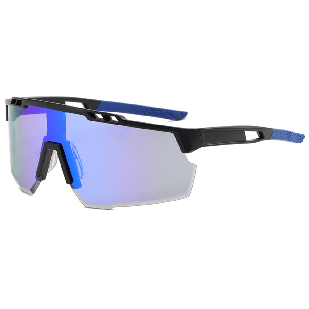 Unisex Fietsbril Techsuit 9963, Zwart Blauw