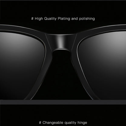 Herren-Sonnenbrille Techsuit 0717, polarisiert, UV-Schutz, schwarz