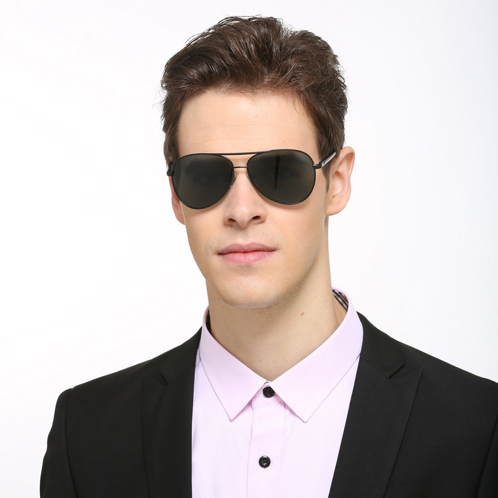 Herren-Sonnenbrille Techsuit 2150, polarisiert, UV-Schutz, grau