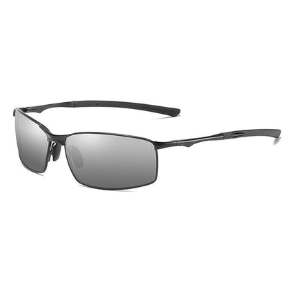 Herren-Sonnenbrille Techsuit 559, polarisiert, UV-Schutz, Grau Schwarz