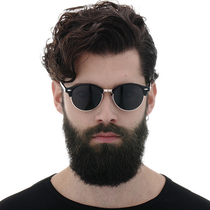 Herren-Sonnenbrille Techsuit 66612, polarisiert, UV-Schutz, schwarz