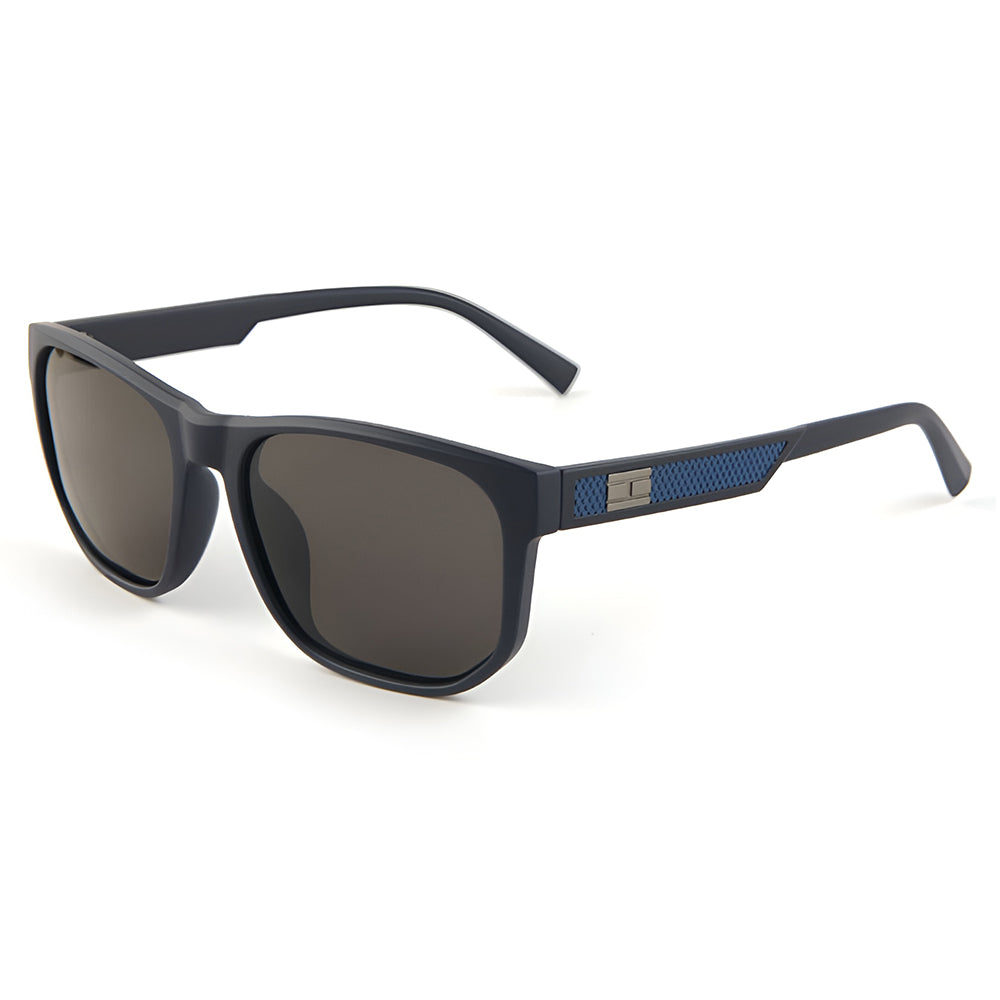 Lunettes de Soleil Homme Techsuit 8502, Polarisées, Protection UV, Bleu Mat Gris
