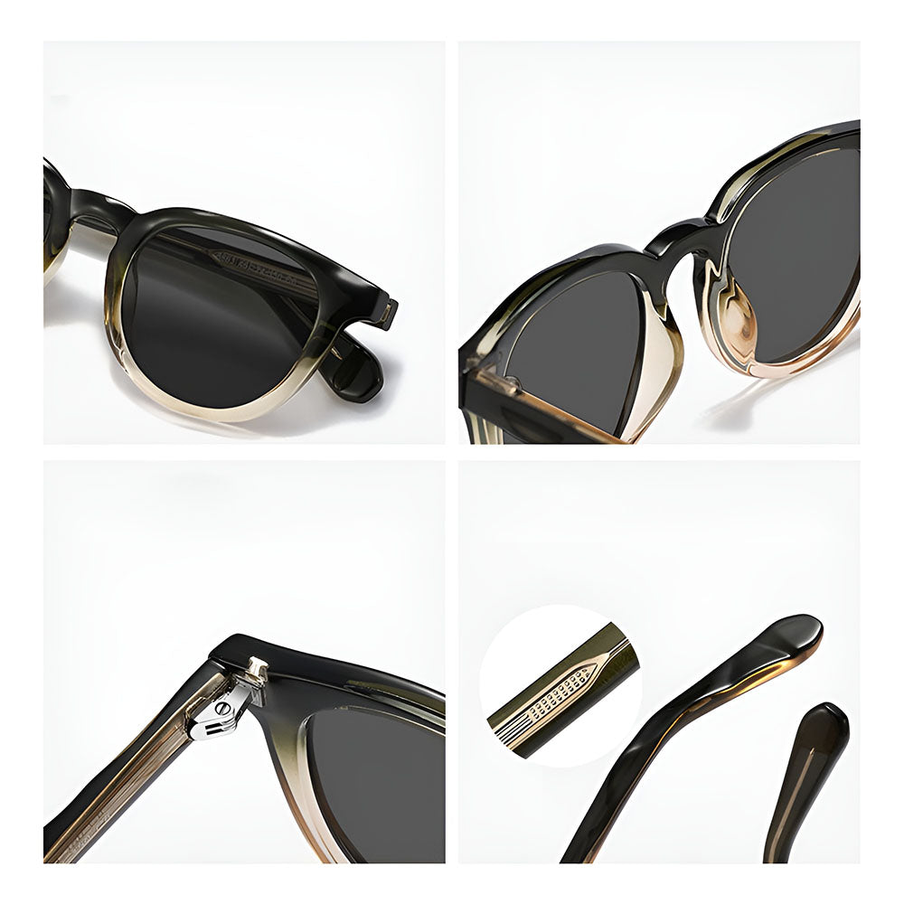 Herren-Sonnenbrille Techsuit 8663, polarisiert, UV-Schutz, Braun
