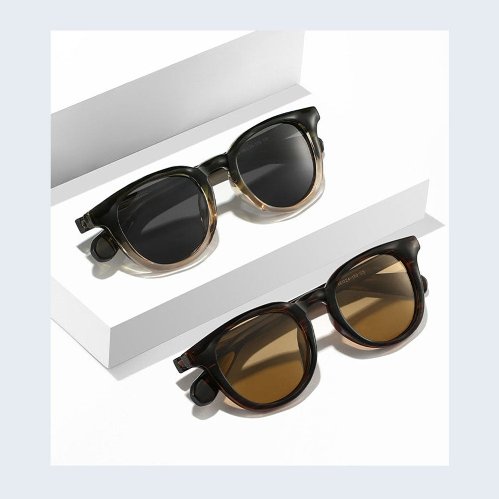 Herren-Sonnenbrille Techsuit 8663, polarisiert, UV-Schutz, schwarz
