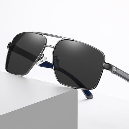 Herren-Sonnenbrille Techsuit LM001, polarisiert, UV-Schutz, Grau