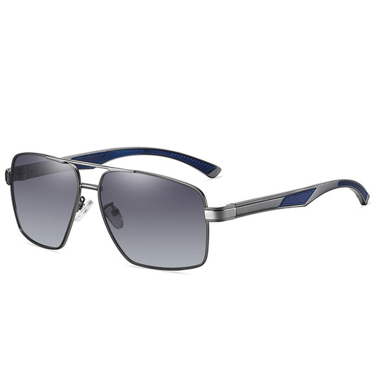 Lunettes de Soleil Homme Techsuit LM001, Polarisées, Protection UV, Gris Gradient
