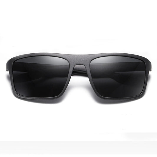 Herenzonnebril Techsuit TR90 (MM101), Gepolariseerd, UV-bescherming, Mat Zwart Grijs