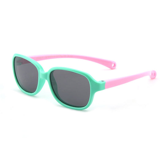 Techsuit Baby Zonnebril 8192-C1, Gepolariseerd, Groen Roze