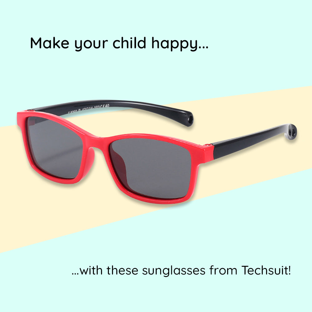 Lunettes de Soleil Bébé Techsuit 8260-C29, Polarisées, Bleu Marine