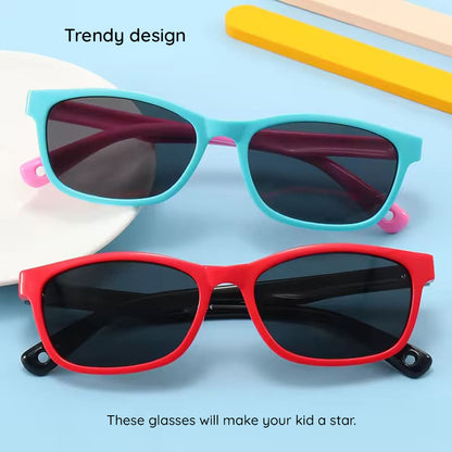 Lunettes de Soleil Bébé Techsuit 8260-C34, Polarisées, Violet Turquoise