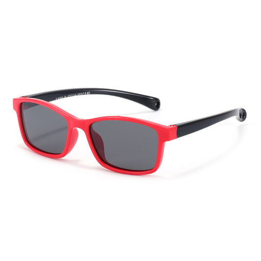 Techsuit 8260-C40 Baby Zonnebril, Gepolariseerd, Rood Zwart
