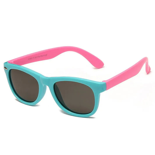 Techsuit Baby Zonnebril 8306-C32, Gepolariseerd, Blauw Roze