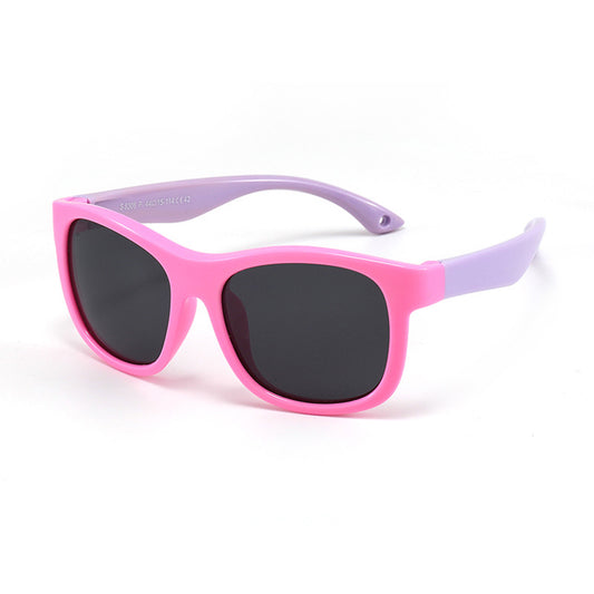 Techsuit Baby Zonnebril 8306-C42, Gepolariseerd, Roze Paars