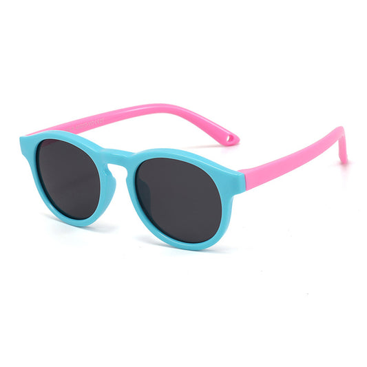 Techsuit Baby Zonnebril 8308-C27, Gepolariseerd, Blauw Roze