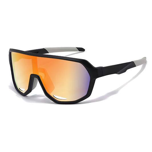 Techsuit 22312 Kinderzonnebril, Gepolariseerd, UV-bescherming, Oranje Zwart