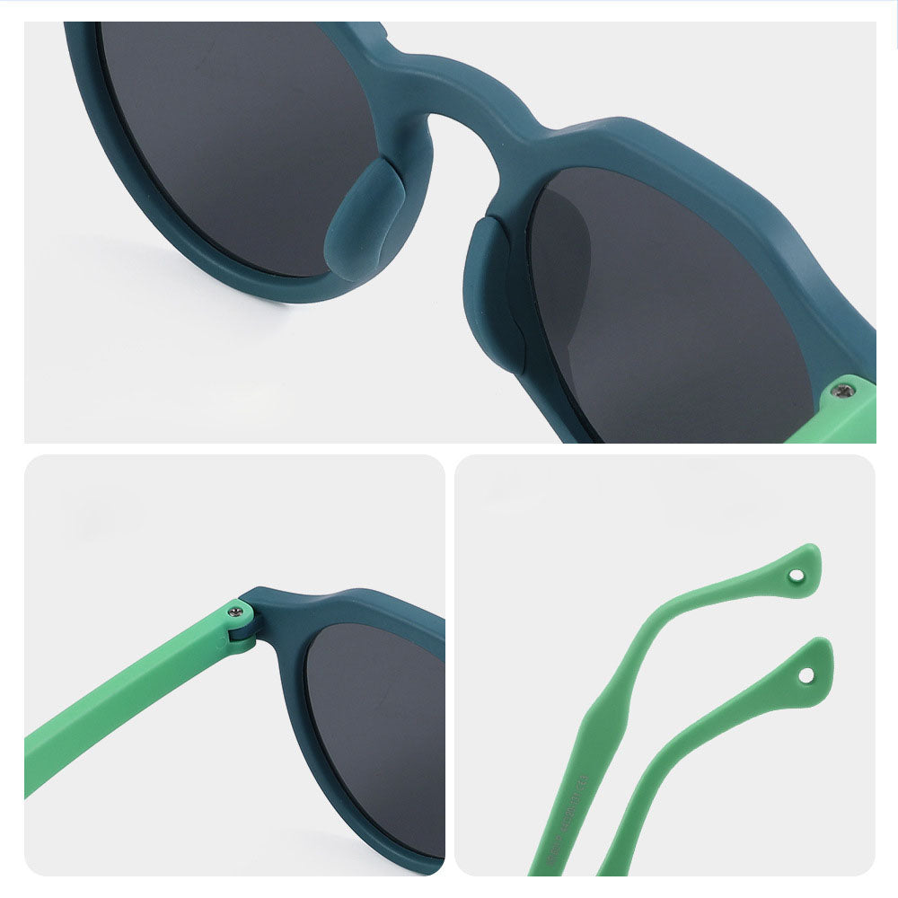 Techsuit 601 Kinder Sonnenbrille, polarisiert, UV-Schutz, Rosa Rot