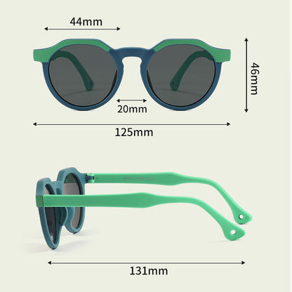 Techsuit 601 Kinder Sonnenbrille, polarisiert, UV-Schutz, Rosa Rot