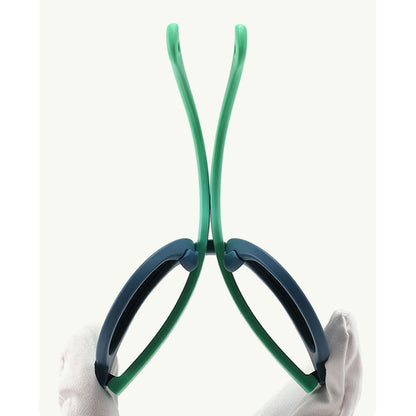 Techsuit 601 Kinder-Sonnenbrille, polarisiert, UV-Schutz, grün-blau