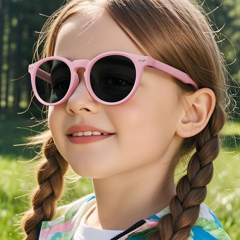 Techsuit 602 Kinderzonnebril, Gepolariseerd, UV-bescherming, Beige