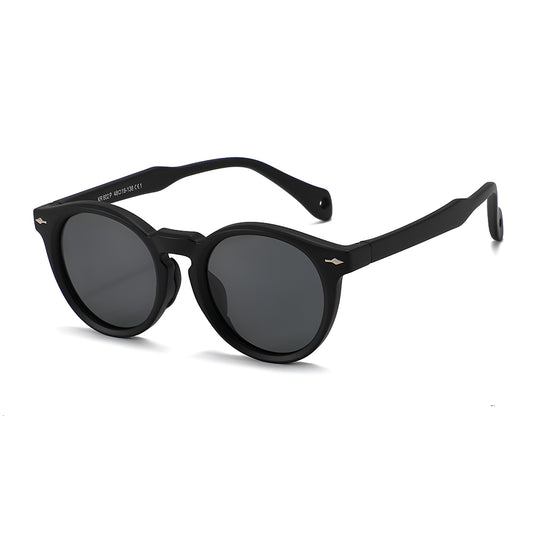 Techsuit 602 Kinder-Sonnenbrille, polarisiert, UV-Schutz, schwarz