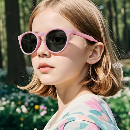 Techsuit 602 Kinderzonnebril, Gepolariseerd, UV-bescherming, Zwart