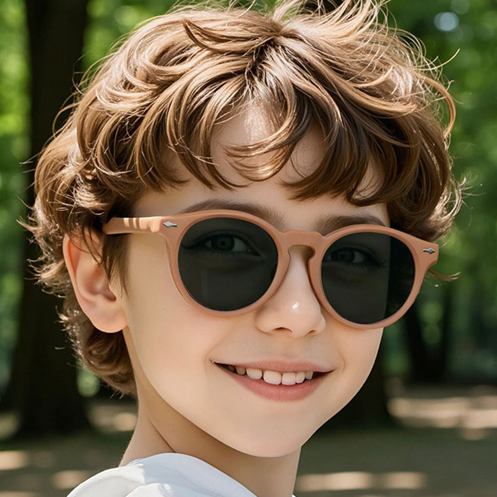 Techsuit 602 Kinderzonnebril, Gepolariseerd, UV-bescherming, Zwart