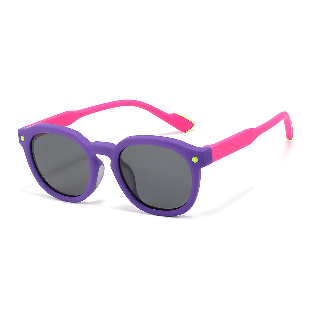 Techsuit 616 Kinderzonnebril, Gepolariseerd, UV-bescherming, Paars Roze