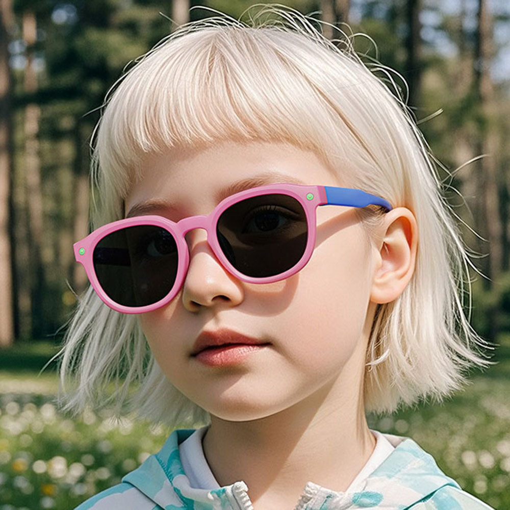 Techsuit 616 Kinderzonnebril, Gepolariseerd, UV-bescherming, Paars Roze