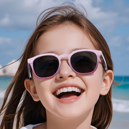 Techsuit 691 Kinder-Sonnenbrille, polarisiert, UV-Schutz, lila