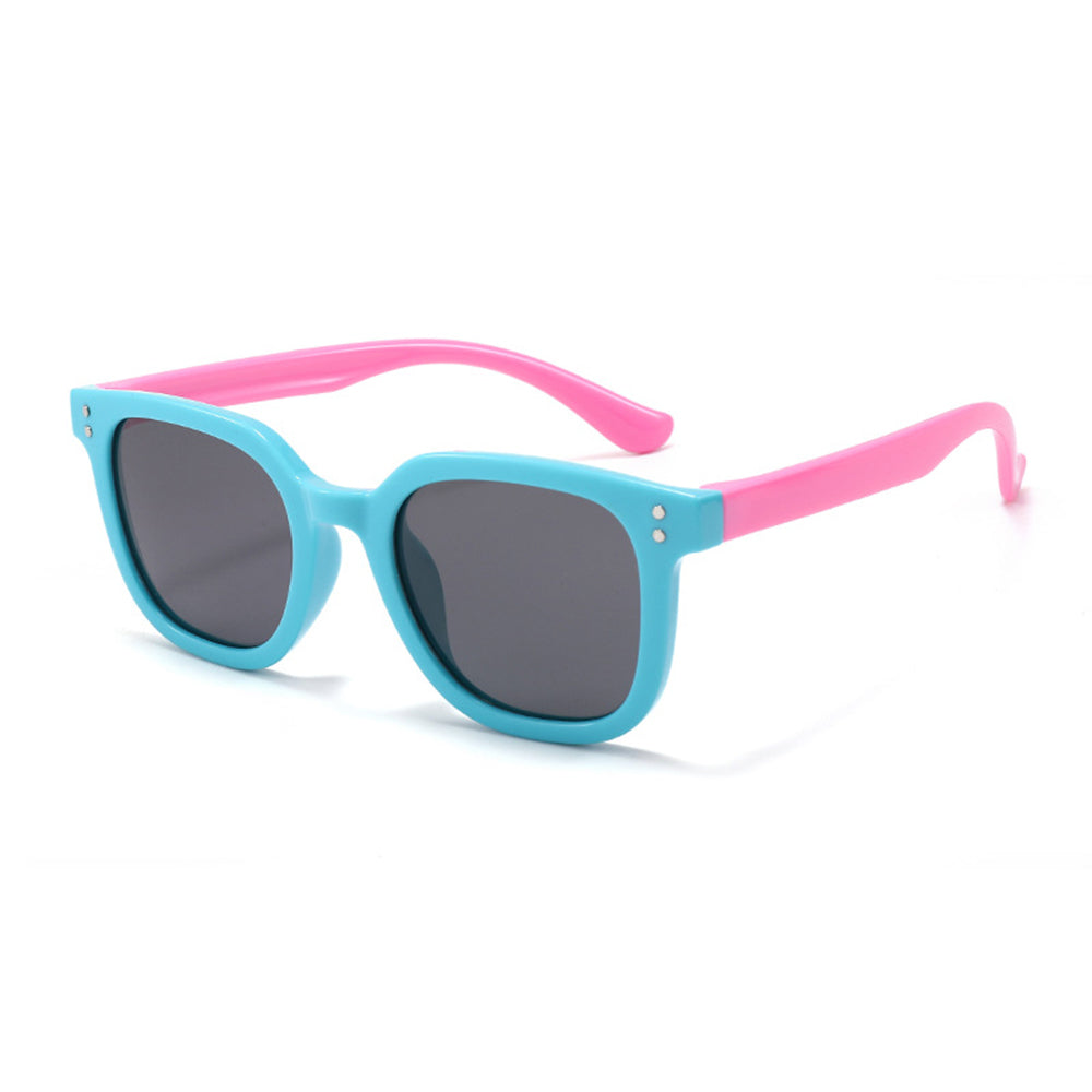 Kindersonnenbril Techsuit 8351-C27, Gepolariseerd, Blauw Roze