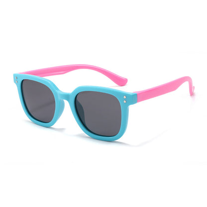Kindersonnenbril Techsuit 8351-C27, Gepolariseerd, Blauw Roze