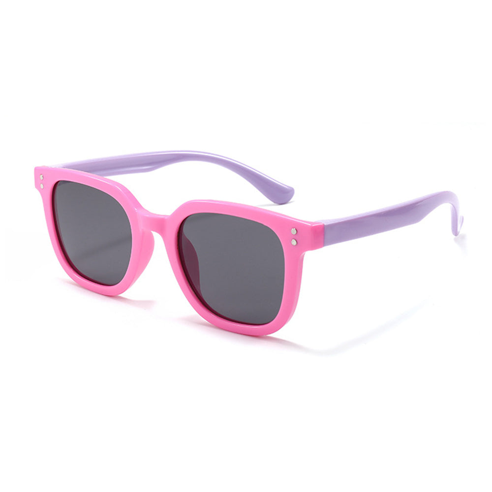 Techsuit 8351-C42 Kinderzonnebril, Gepolariseerd, Roze Paars