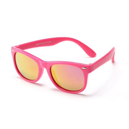 Techsuit D802 Kinderzonnebril, Gepolariseerd, UV-bescherming, Roze