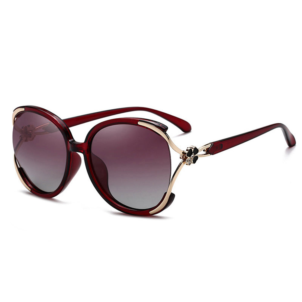 Damen-Sonnenbrille Techsuit 1384, polarisiert, UV-Schutz, rot