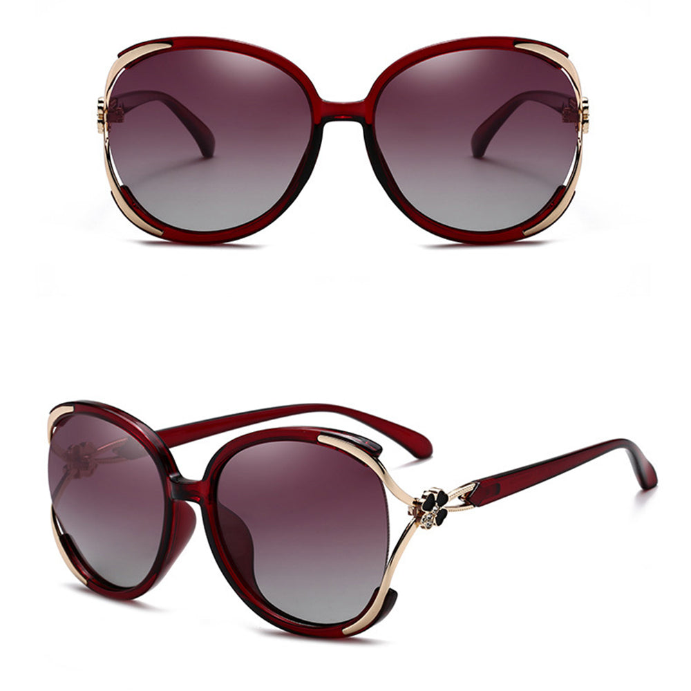 Damen-Sonnenbrille Techsuit 1384, polarisiert, UV-Schutz, rot