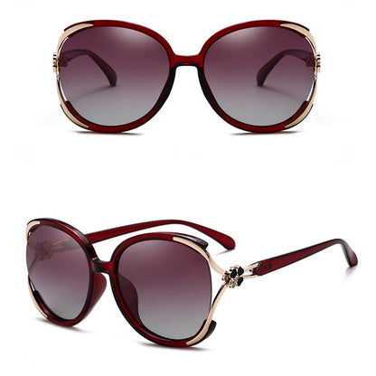 Damen-Sonnenbrille Techsuit 1384, polarisiert, UV-Schutz, rot