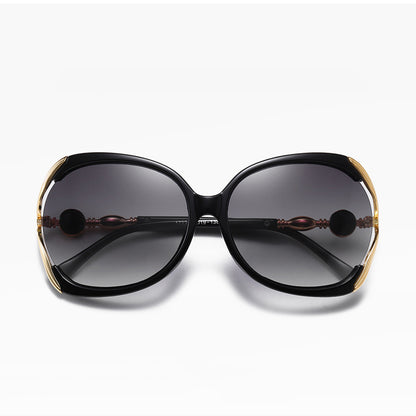 Damen-Sonnenbrille Techsuit 1722, polarisiert, UV-Schutz, Schwarz Grau