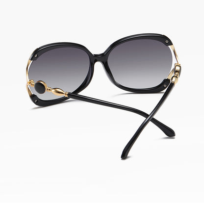 Damen-Sonnenbrille Techsuit 1722, polarisiert, UV-Schutz, Schwarz Grau